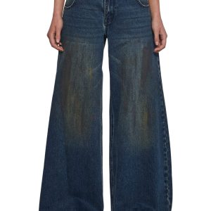 Sinful Attitude Wide Leg Jeans ?C Dirty Blue