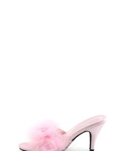 Alternative view of Amour-03 Marabou Slippter-Pink