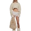 Cutie Heart Faux Fur Shoulder Bag
