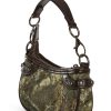 Camo Studded Shoulder Bag