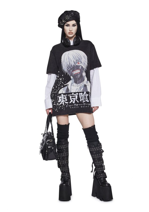 Ken Kaneki Oversized Graphic Tee