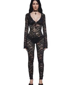 Floral Lace Catsuit