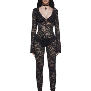 Floral Lace Catsuit