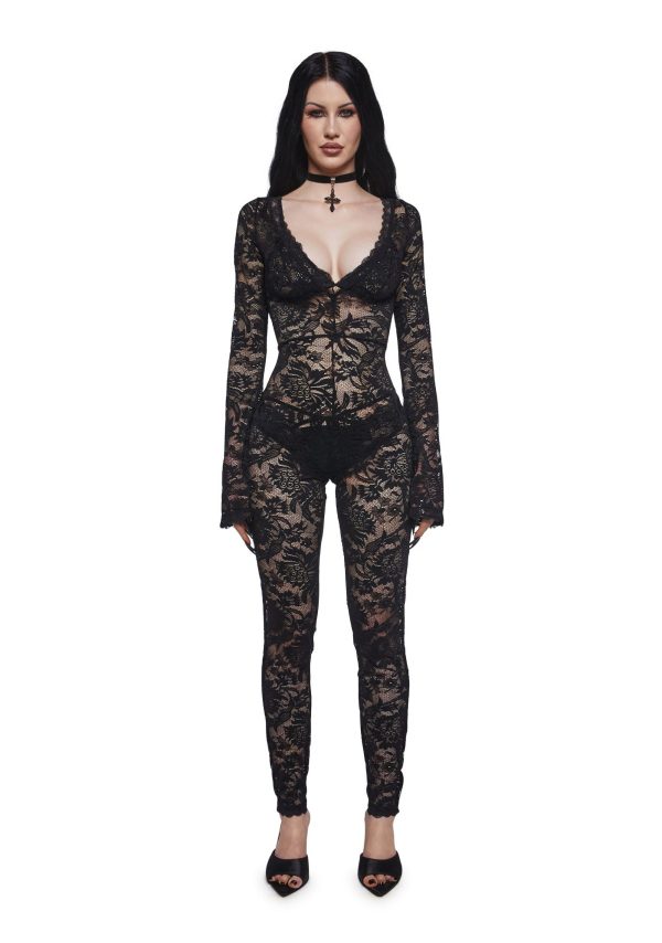 Floral Lace Catsuit