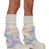 Cotton Candy Fuzzy Leg Warmers