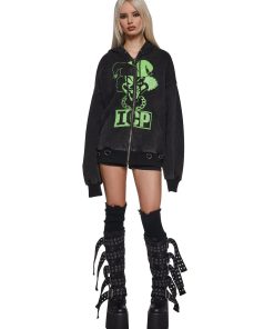 Alternative view of Glow In The Dark Juggla Washed Hoodie