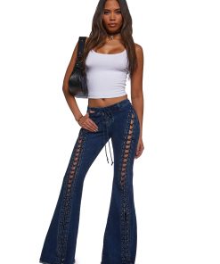 Alternative view of Wild Wanderer Flare Jeans - Blue