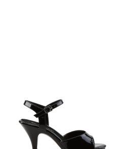 Belle-309 Platform Ankle Strap Sandals-Black