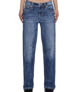 30" Mid Rise Slim Wide Jeans