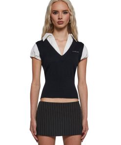 Alternative view of Collared Knit Sweater