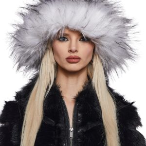 Flirty Fuzzy Bucket Hat ?C White