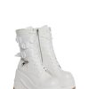 Mad Hustle Wedge Platform Boots ?C White