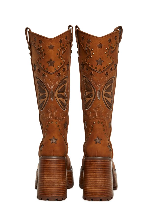 Butterfly Rodeo Western Boots ?C Copper