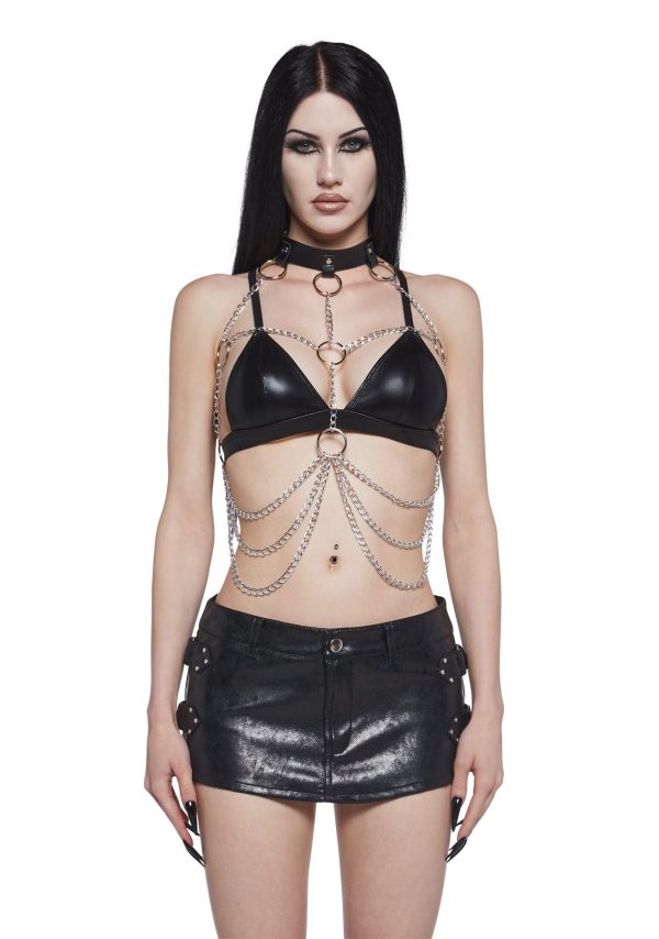 Enduring Haywire Chain Bra With Choker