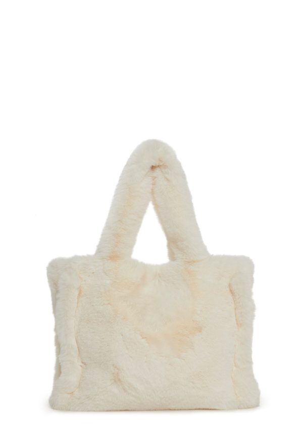 Cutie Pie Faux Fur Bag ?C White