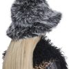 Arctic Noir Faux Fur Bag And Hat Set