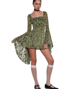 Alternative view of Whimsy Musings Flared Mini Dress