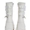 Mad Hustle Wedge Platform Boots ?C White