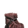 Low Wild Instincts Faux Fur Combat Boots ?C Pink