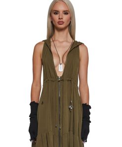 Outro Hooded Woven Dress