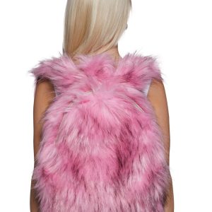 Rosy Roam Faux Fur Backpack ?C Pink