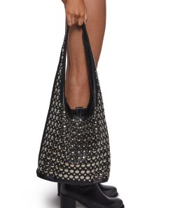 Alternative view of Mirror Images Tote Bag -Black