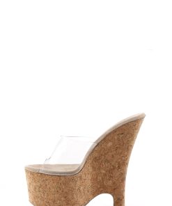 Alternative view of Beau-601 Platform Wedge Slides-Cork