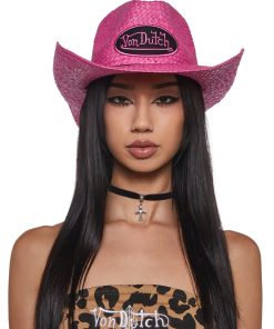 Von Dutch Cowboy Hat - Pink