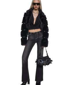 Alternative view of Elle Low Rise Jeans - Black