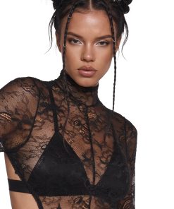 Alternative view of Sheer Affection Lace Romper