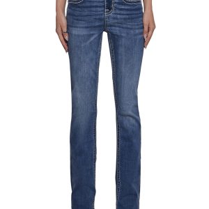 32" Mid Rise Boot Cut Jeans