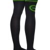 Creepy Green Light Thigh High Socks