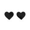 Dom Squad Black Wet Vinyl Heart Pasties