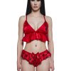 Flutter Bunny 2-Piece Lounge Set -Red