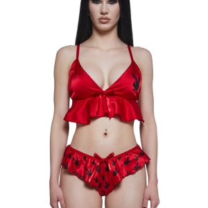 Flutter Bunny 2-Piece Lounge Set -Red