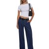 Bella Wide Leg Cuff Jeans