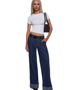Alternative view of Bella Wide Leg Cuff Jeans