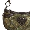 Camo Studded Shoulder Bag