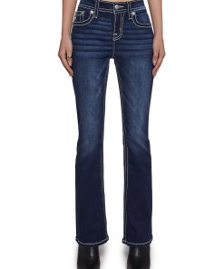 30" Mid Rise Boot Cut Jeans