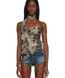 Floral Moods Tube Top And Scarf Set
