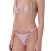 Ashlee Studded Bikini Set - Pink
