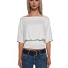 Charm Behavior Wrap Top ?C White