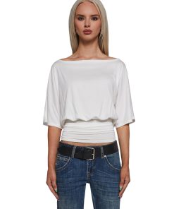 Charm Behavior Wrap Top - White