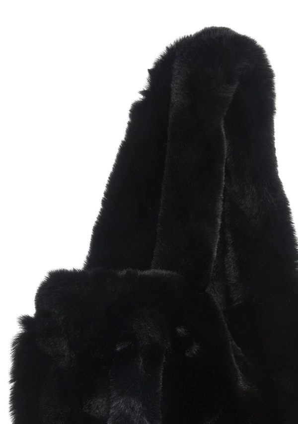 Cutie Pie Faux Fur Bag ?C Black