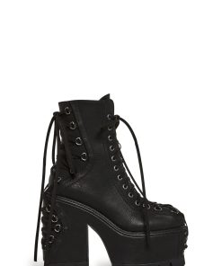 Woodland Lucid Dream Corset Boots - Black