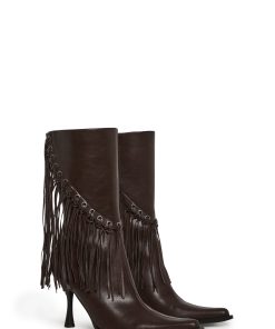 Alternative view of Gloss Grit Fringe Boots