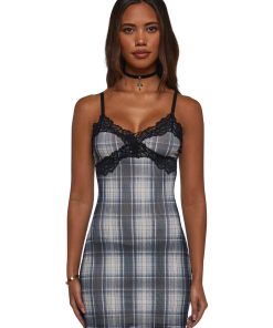 Actually Romantic Plaid Dress