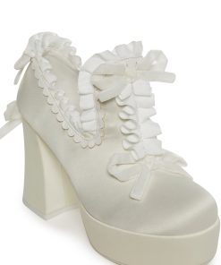 Alternative view of Bisou Baby Platform Heels - White