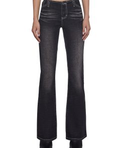 Elle Low Rise Jeans - Black