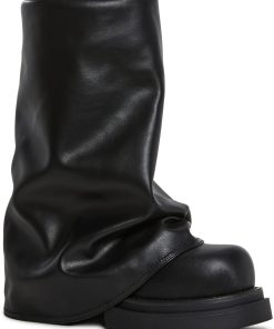 Alternative view of Ego Foldover Boots - Black